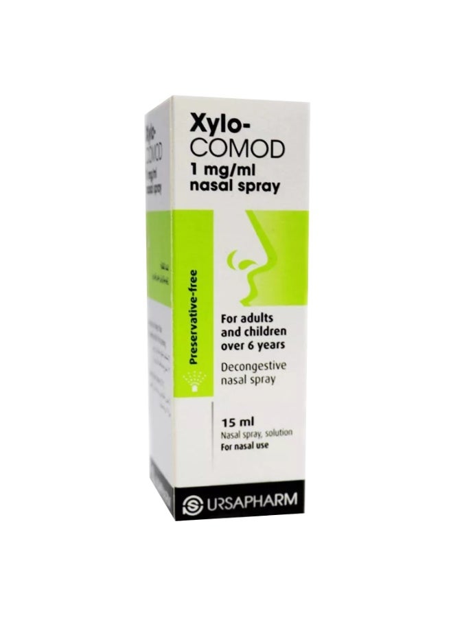 Xylo-Comod 1mg/ml Decongestive Nasal Spray Preservative-Free 15ml