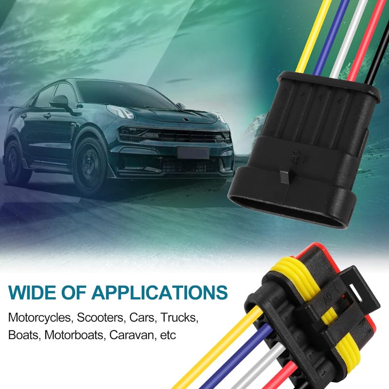 G 5 Pin Way Electrical Wire Connector Male Female Plug Socket Quick Disconnect Waterproof Plug Play for Car Truck Motorcycle Marine Boat - Image 4