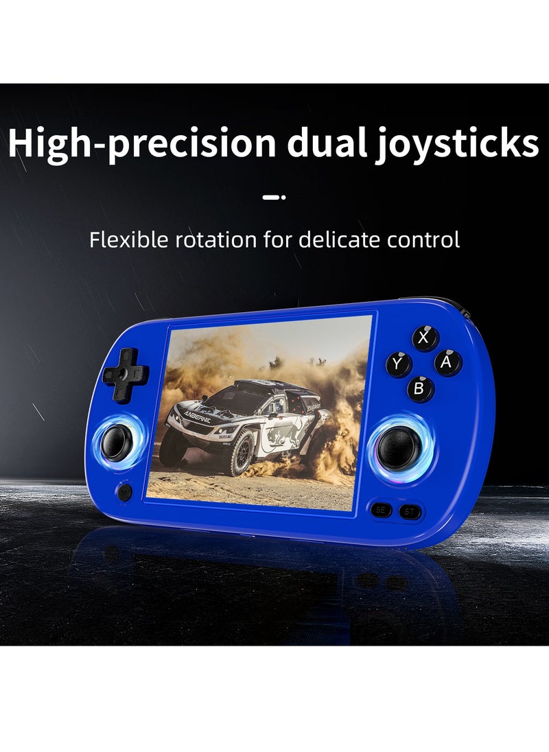 ANBERNIC  - Retro RG40XX H Portable Game Console, 64-bit, Linux, 4.0-inch IPS screen, Compatible with 5G WiFi, Bluetooth, HDMI-TV output (Blue, 128GB) - Image 1