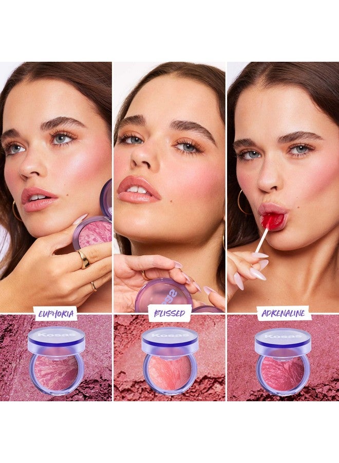 Kosas Kosas Blush is Life - Talc-Free Dimensional Blush Baked with Squalane & Hyaluronic Acid - Long Wear, Safe for Sensitive Skin- Blissed  - Image 4