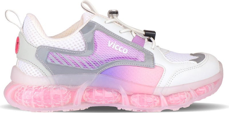 VICCO Corn Air Sole Girls' White/pink Sports Shoes  - Image 1