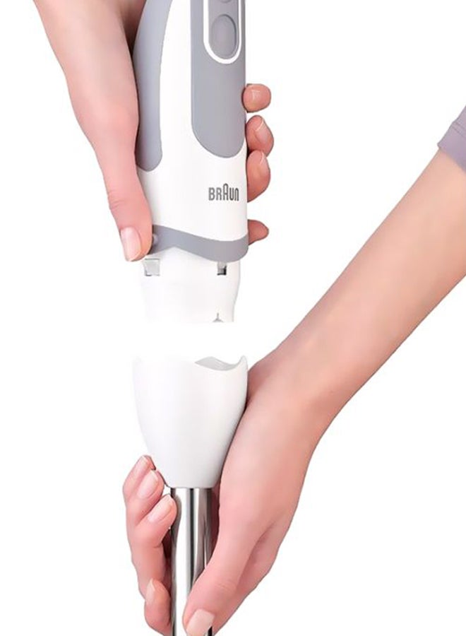 براون محضر طعام 350 ml 1000 W MQ 5245 WH أبيض/ رمادي/ صافي - Image 4