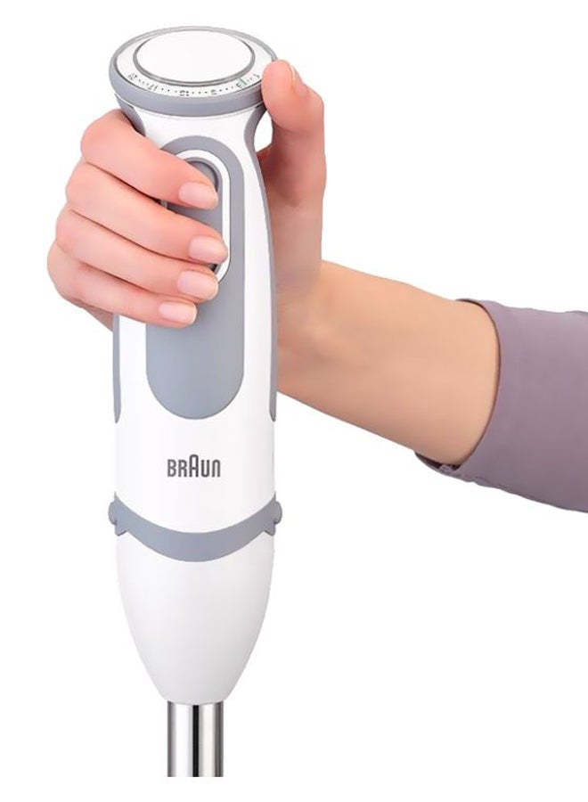 براون محضر طعام 350 ml 1000 W MQ 5245 WH أبيض/ رمادي/ صافي - Image 3