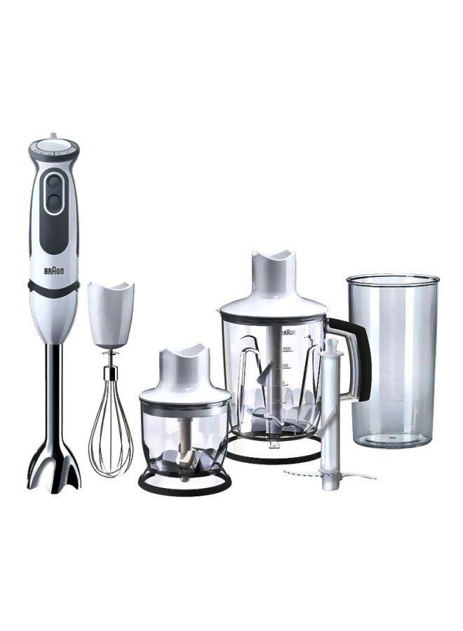 براون محضر طعام 350 ml 1000 W MQ 5245 WH أبيض/ رمادي/ صافي - Image 1
