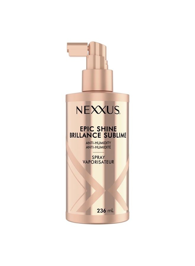 Nexxus بخاخ إبيك شاين لمكافحة الرطوبة حماية من الحرارة للمعان طويل الأمد وخفيف الوزن، بتقنية ستايل بروتكت 8 أونصات - Image 1