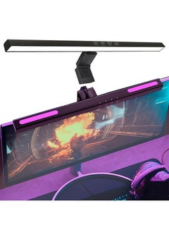 OULIYO Computer Monitor Light, With Rgb Backlight Screen Light Bar, With 3000k-6000k Stepless Dimming and Timer Function LED Desk Lamp, With Touch Control and No Glare Screen Lamp, For Pc, Office, Gaming  - Image 1