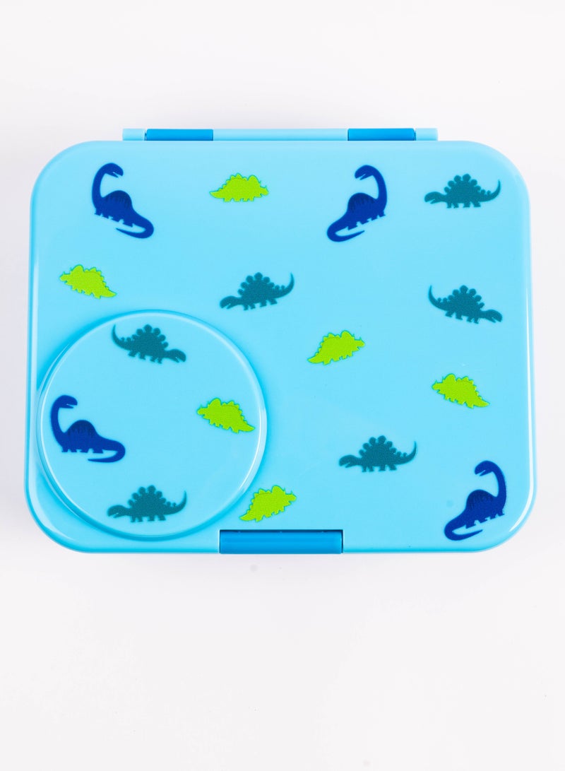 Cocobee Dino Bento Lunch Box With Food Jar, 4 Compartments - Blue - Image 3