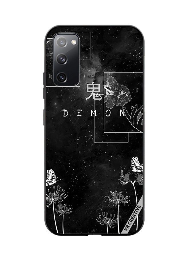 VR CREATIVE Protective Case Cover For Samsung Galaxy S20 FE 5G Demon Design Multicolour - Image 1