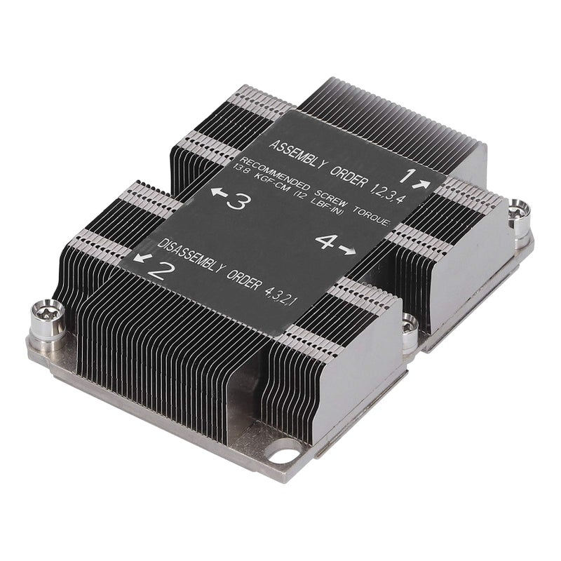 1U مبرد وحدة المعالجة المركزية غرفة التبريد لمقبس LGA 3647 سهلة التركيب SNKP0067PS - Image 2