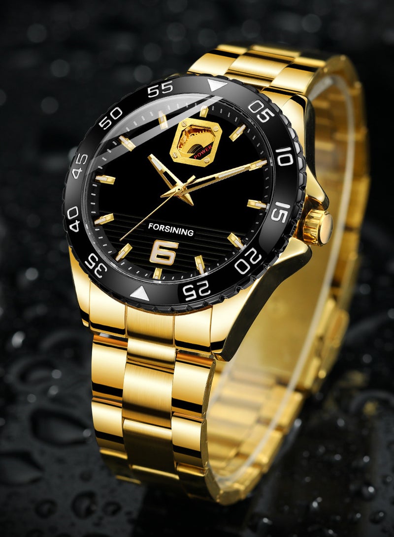 Forsining Men Automatic Mechanical Accurate Time Transparent Back Glowing Pointer 30 M Waterproof Male Fashion Watches Masculine Wristband - Image 5