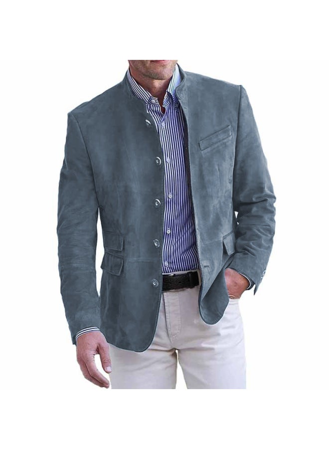 Autumn New European And American Men's Commuter Single-breasted Casual Suit Jacket