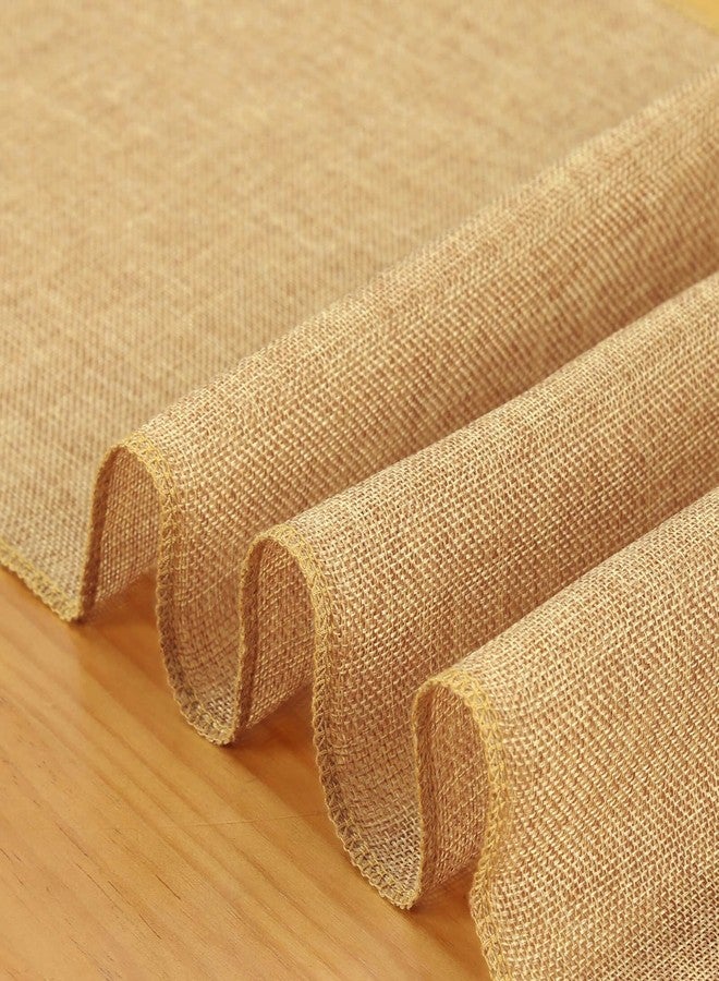 LuoluoHouse Burlap Table Runners Jute Table Linens 2 Packs 13x84 inch Khaki Table Cover for Rustic Wedding Easter Party Birthday Decoration - Image 5