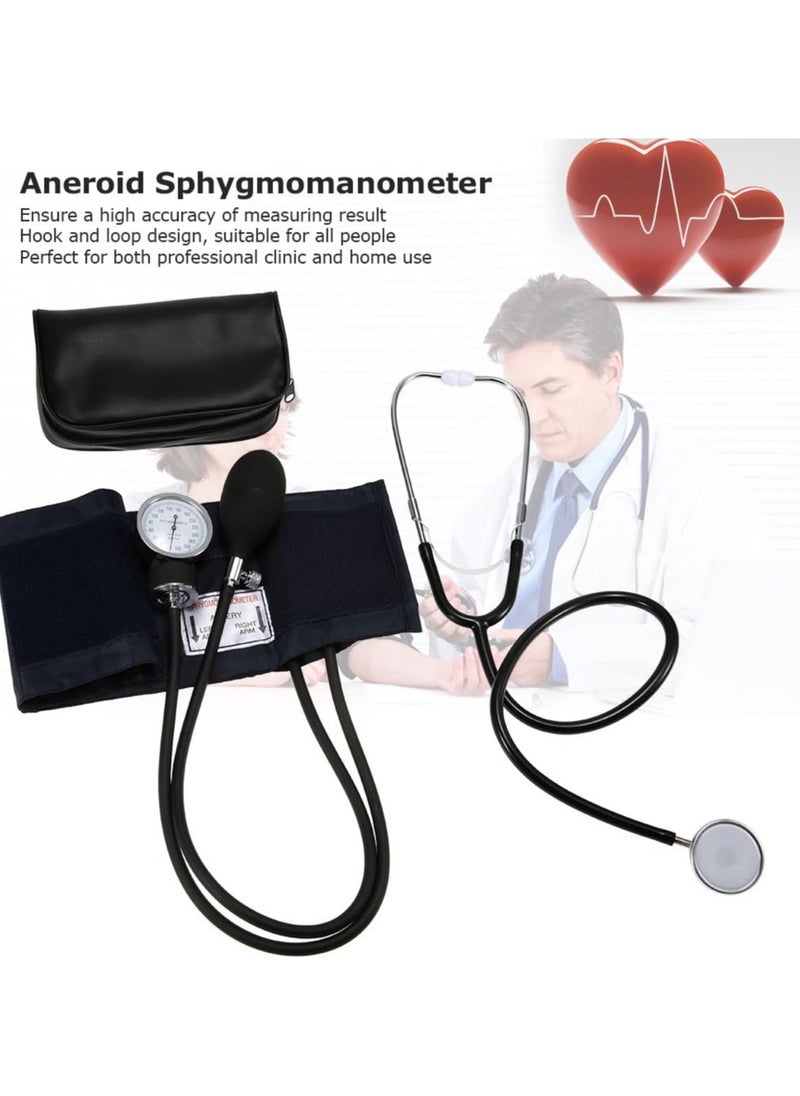 Aneroid Manual Home Blood Pressure Monitor Kit,Aneroid Sphygmomanometer with Stethoscope– Manual Blood Pressure Cuff  - Image 2