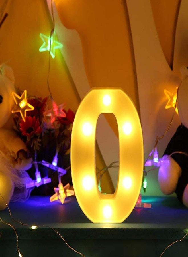 Balloonistics LED Marquee Number Light Sign for Party Family Wedding Decor Walls Hanging (Number 0) - Image 4