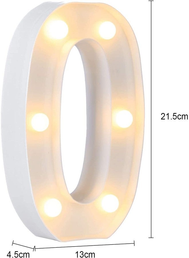 Balloonistics LED Marquee Number Light Sign for Party Family Wedding Decor Walls Hanging (Number 0) - Image 2