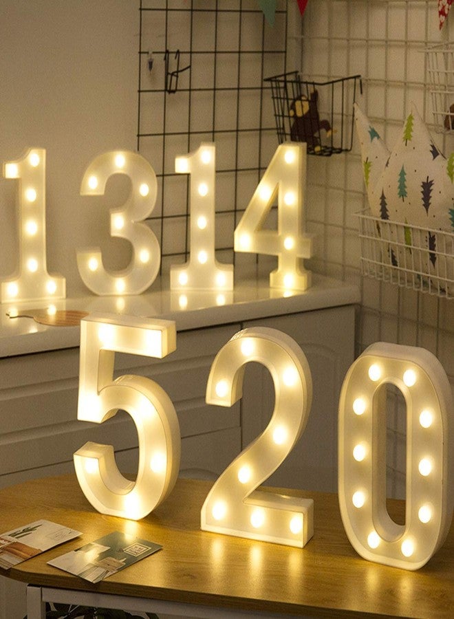 Balloonistics LED Marquee Number Light Sign for Party Family Wedding Decor Walls Hanging (Number 0) - Image 5