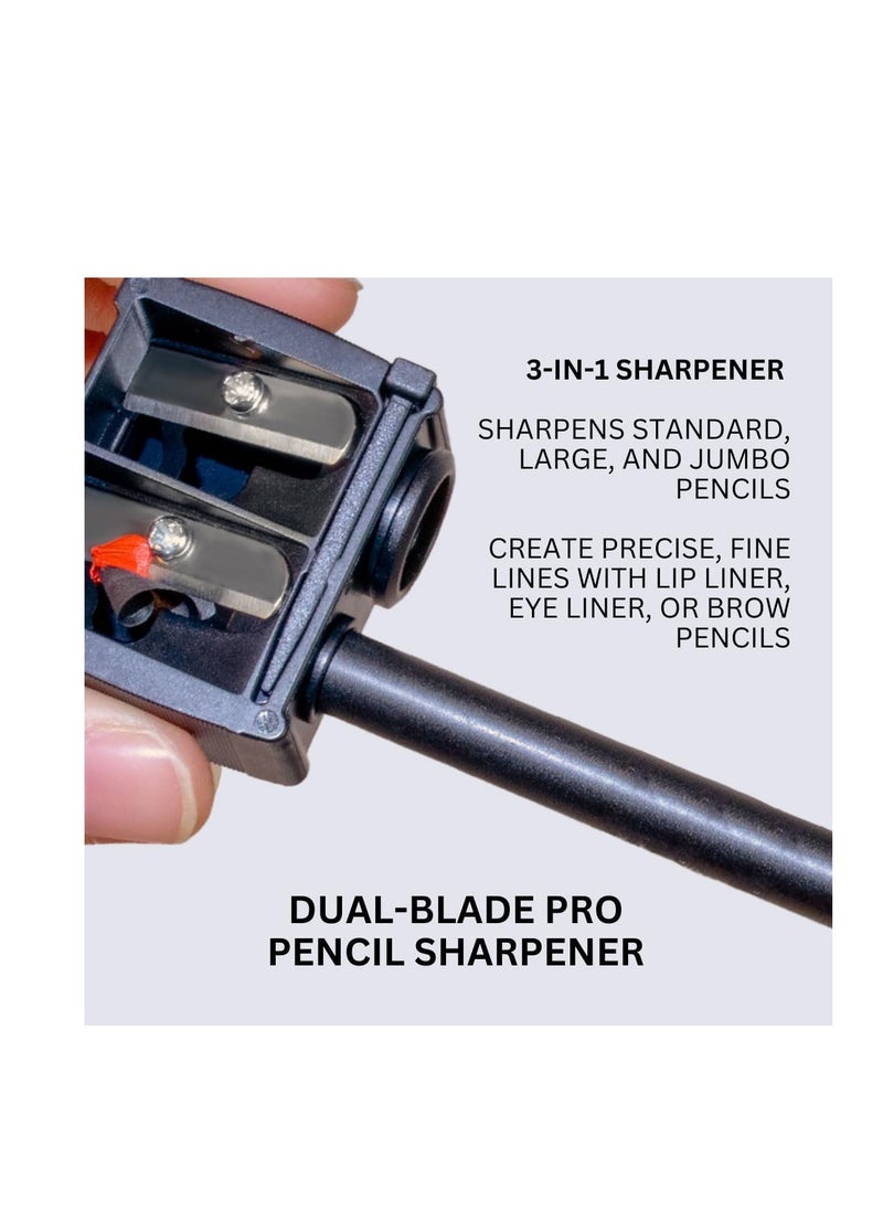mehron Mehron Makeup Pro-Pencil Dual Sharpener (Black)  - Image 3