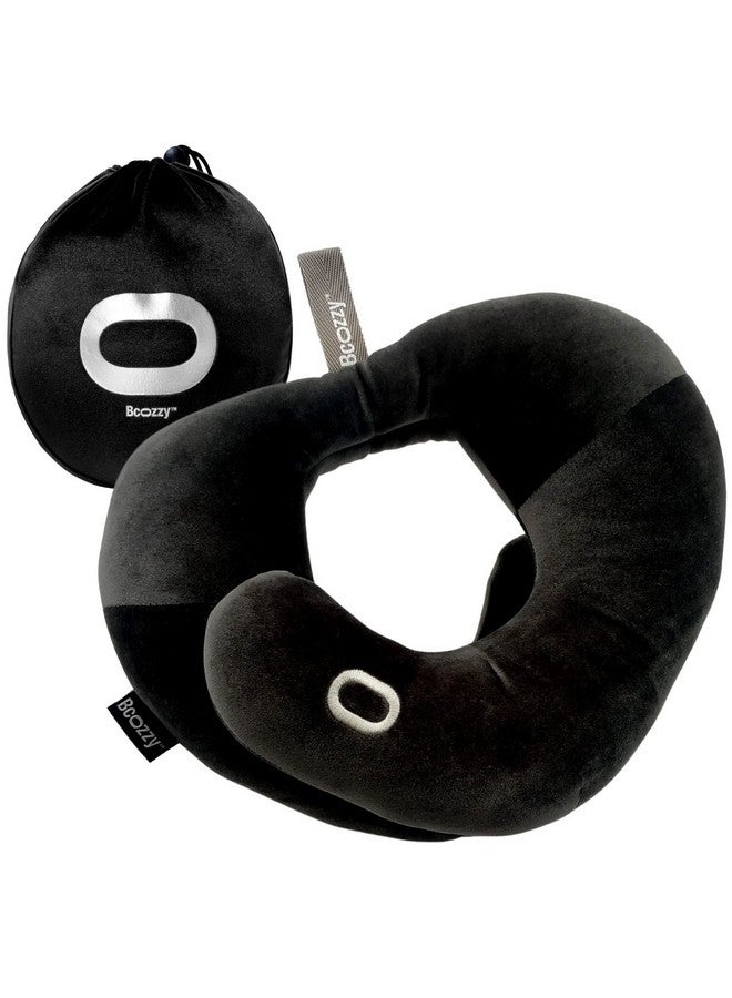 BCOZZY Neck Brace Pillow - Patented Relief for Neck Pain and Supportive Sleep-Soft, Washable, and Adjustable for Comfortable Resting. Black - Image 1