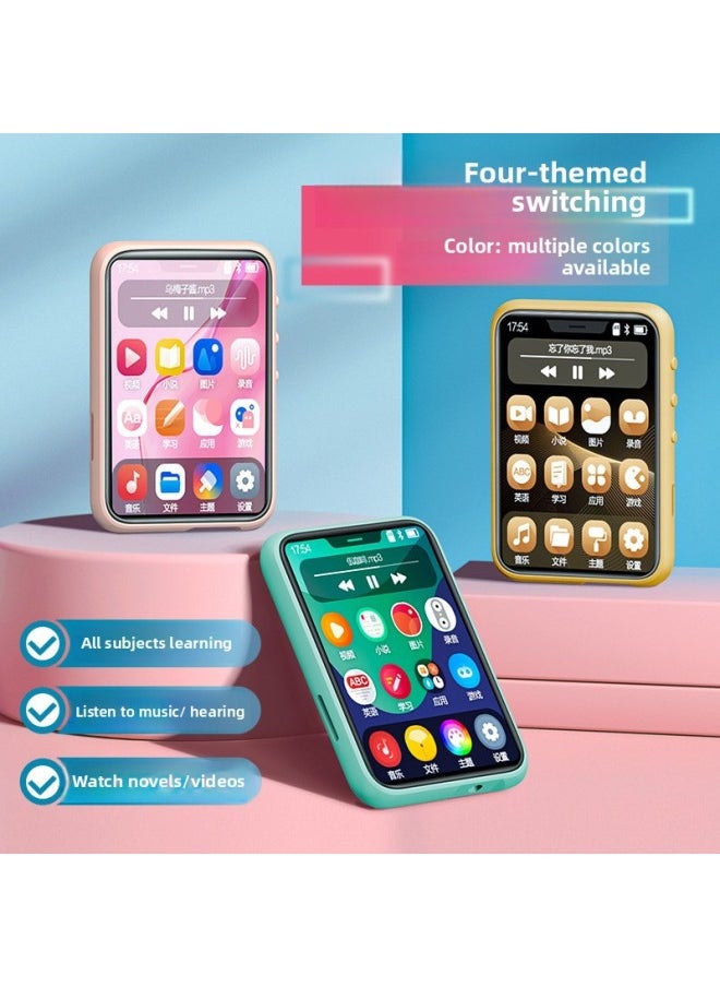Generic - Bluetooth Walkman Student Edition High Use Listening To Songs And Watching Novels English Listening Player Reading-Body Color:3.2inch Touch Screen Upgraded Version/bluetooth 6.0/pink Protective Case/switchable Four-theme Interface/free Headphones + OTG + Film-Memory Capacity:8G [can Be Downloaded As Your Request - SonG/fiction/movie - EnGlish ListeninG/others - Image 1
