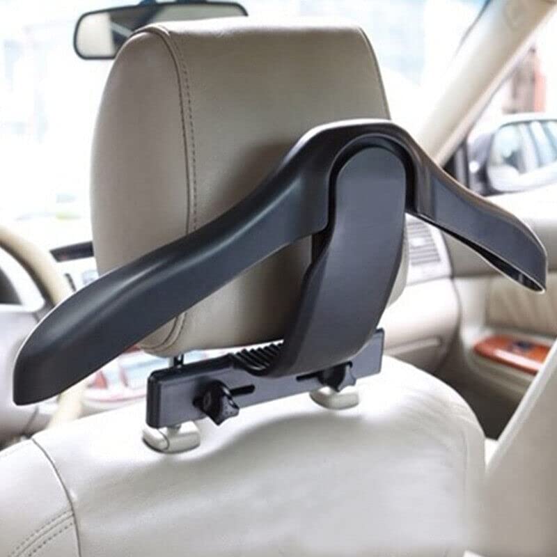 DHAVL dhavl Plastic Car Back Seat Headrest Suit Blazer Hanger Headrest Holder Car Seat Headrest Coat Clothes Jackets Suits Shirts Hanger Hook  - Image 1