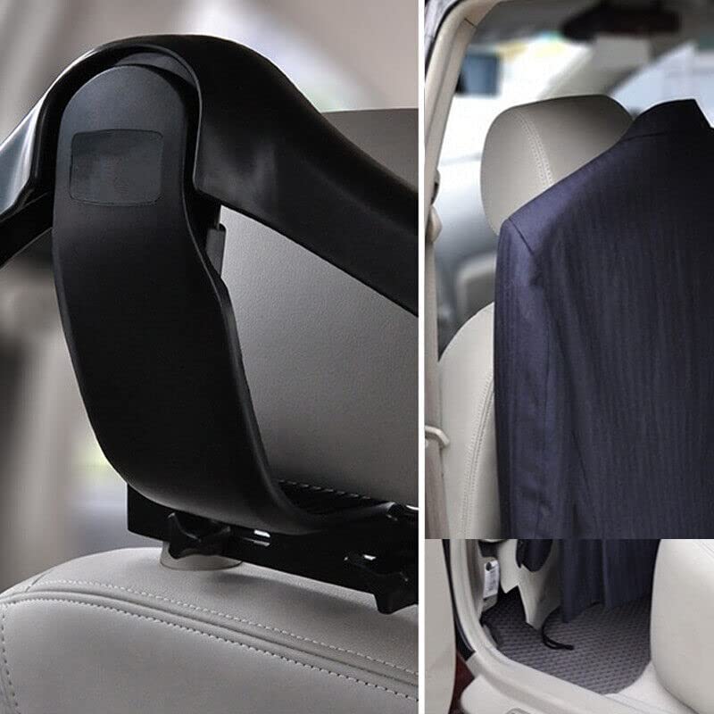 DHAVL dhavl Plastic Car Back Seat Headrest Suit Blazer Hanger Headrest Holder Car Seat Headrest Coat Clothes Jackets Suits Shirts Hanger Hook  - Image 5
