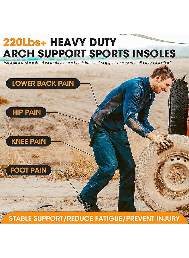 إم إكس إن قطعتان من النعال التقويمية، نعال التهاب اللفافة الأخمصية، نعل داخلي تقويمي لدعم قوس القدم لامتصاص الصدمات وتخفيف آلام القدم للرجال والنساء - Image 5