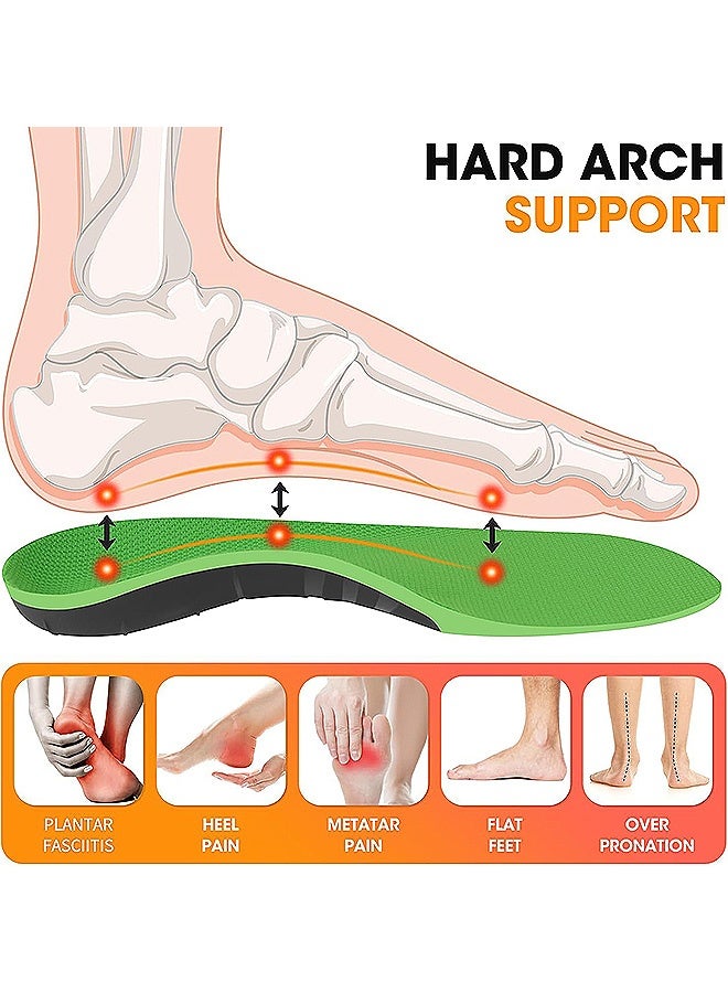 إم إكس إن قطعتان من النعال التقويمية، نعال التهاب اللفافة الأخمصية، نعل داخلي تقويمي لدعم قوس القدم لامتصاص الصدمات وتخفيف آلام القدم للرجال والنساء - Image 4