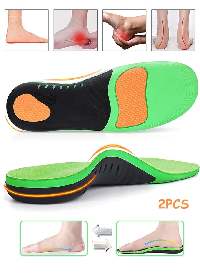 إم إكس إن قطعتان من النعال التقويمية، نعال التهاب اللفافة الأخمصية، نعل داخلي تقويمي لدعم قوس القدم لامتصاص الصدمات وتخفيف آلام القدم للرجال والنساء - Image 1