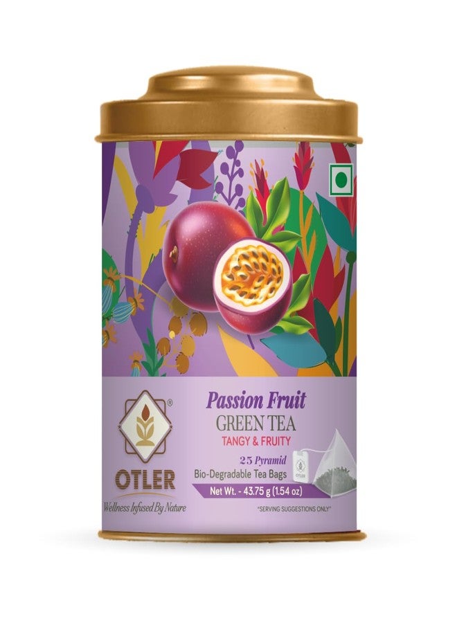 Otler شاي أوتلر الأخضر بنكهة فاكهة الباشن فروت - 25 كيس شاي أعشاب | شاي أخضر مع فاكهة الباشن فروت، القراص، عشبة الليمون والحمضيات | منعش، منشط، بنكهة الفواكه | خالٍ من الكافيين | 100 غرام - Image 4