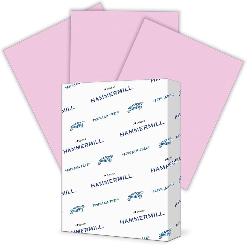 Hammermill Colored Paper, 20 lb Lilac Printer Paper, 8.5 x 11-1 Ream (500 Sheets) - Made in the USA, Pastel Paper, 102269C - Image 1
