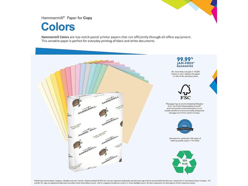 Hammermill Colored Paper, 20 lb Lilac Printer Paper, 8.5 x 11-1 Ream (500 Sheets) - Made in the USA, Pastel Paper, 102269C - Image 4