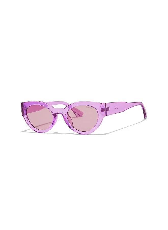 Blackout Raw,Women Sunglasses, Cat Eye Sunglasses, UV Protection: UV400 (Purple,Purple)