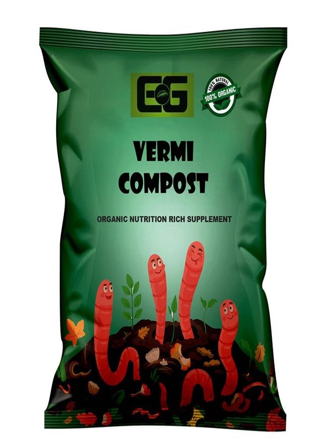 EG ELAMGREEN سماد الديدان الممتاز من إيلامغرين - محسن تربة طبيعي للنباتات الداخلية والخارجية 3 كجم - Image 1