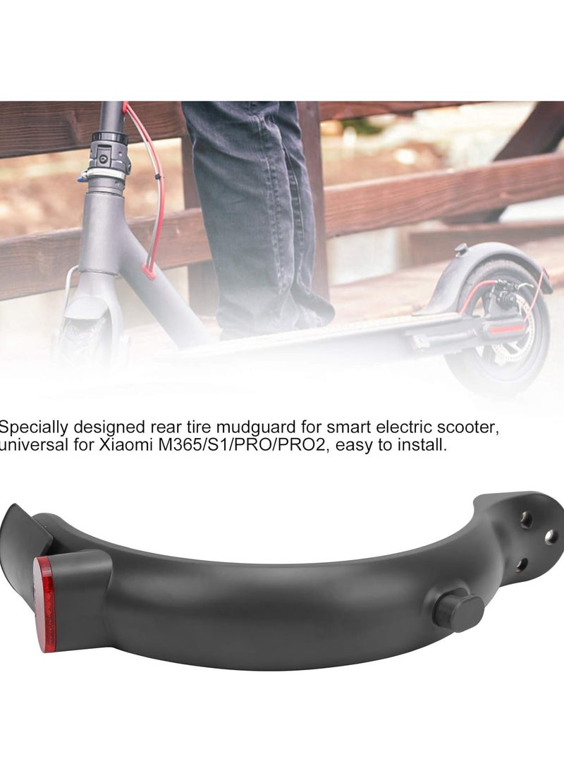 GGOOT Electric Scooter Tail Mudguard, Electric Scooter Rear Mud Guard with Tail Light Licence Rack Hanger for M365  - Image 3