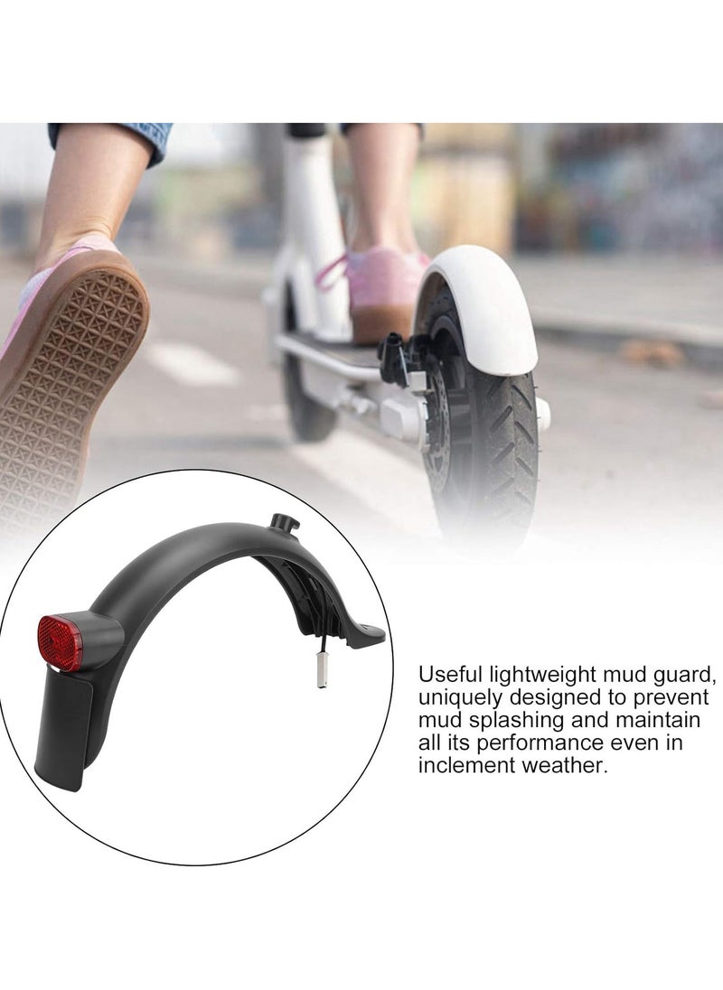 GGOOT Electric Scooter Tail Mudguard, Electric Scooter Rear Mud Guard with Tail Light Licence Rack Hanger for M365  - Image 4