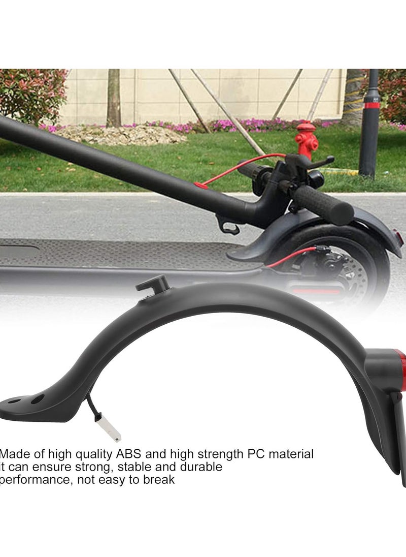 GGOOT Electric Scooter Tail Mudguard, Electric Scooter Rear Mud Guard with Tail Light Licence Rack Hanger for M365  - Image 5