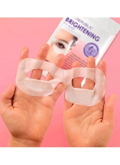 SKIN REPUBLIC Skin Republic Brightening Eye Mask, For Bright Youthful Looking Eyes, Targets Dark Circles, With Vitamin C 23ml (3 Masks)  - Image 4