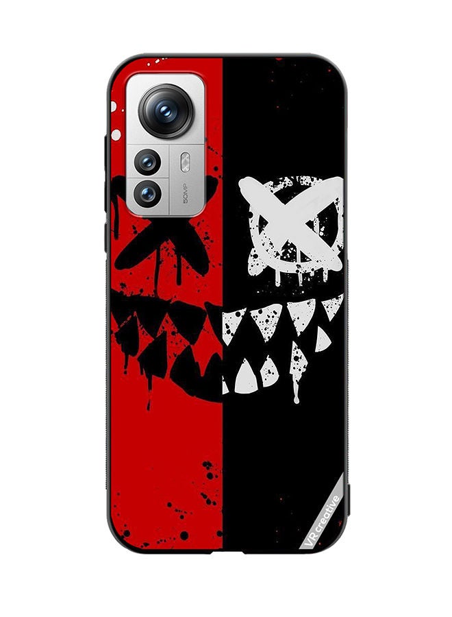 VR CREATIVE Protective Case Cover For Xiaomi 12 Pro Neon Square Design Multicolour - Image 1