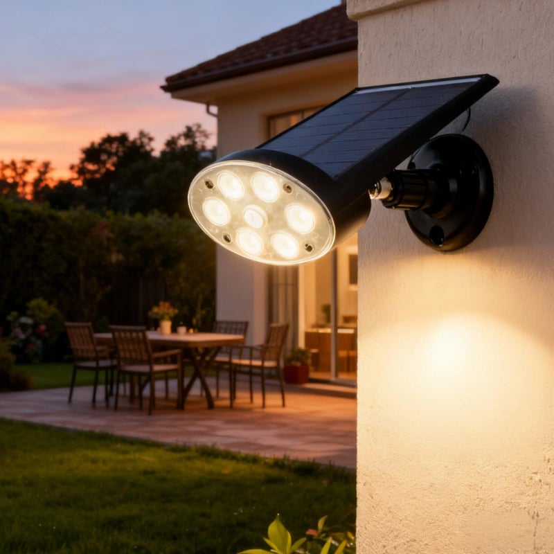 Solar Security Lights 2 Pack With Remote 3 Modes 860 Sq Ft Coverage 120 Degree Wide Angle - Image 4