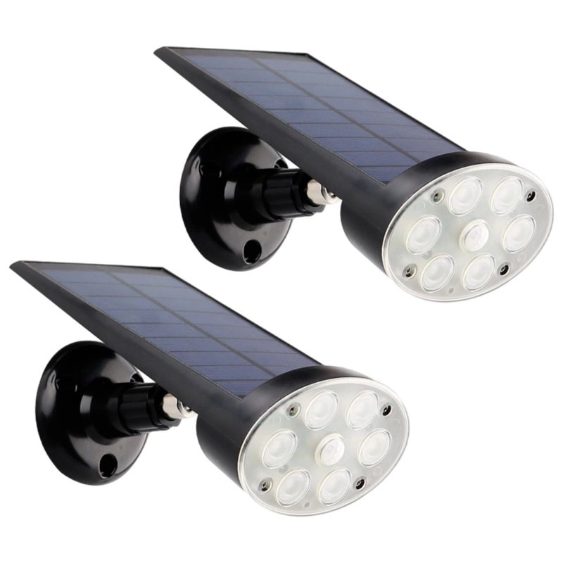 Solar Security Lights 2 Pack With Remote 3 Modes 860 Sq Ft Coverage 120 Degree Wide Angle - Image 2