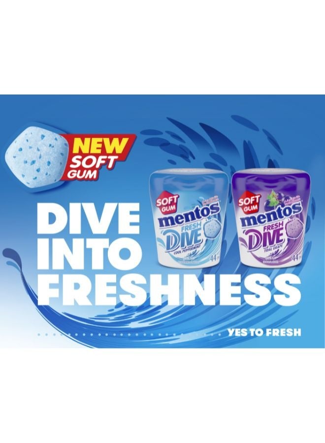Mentos Fresh Dive Peppermint Chewing Gum 88g - Image 2