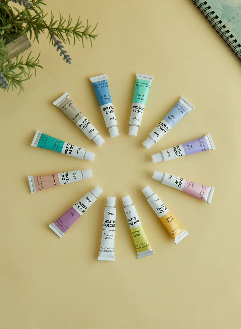 Typo Pastel Watercolour Paint Set