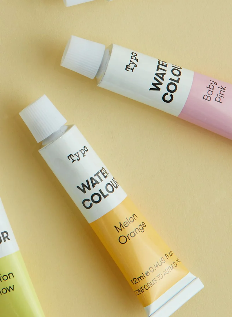 Typo Pastel Watercolour Paint Set