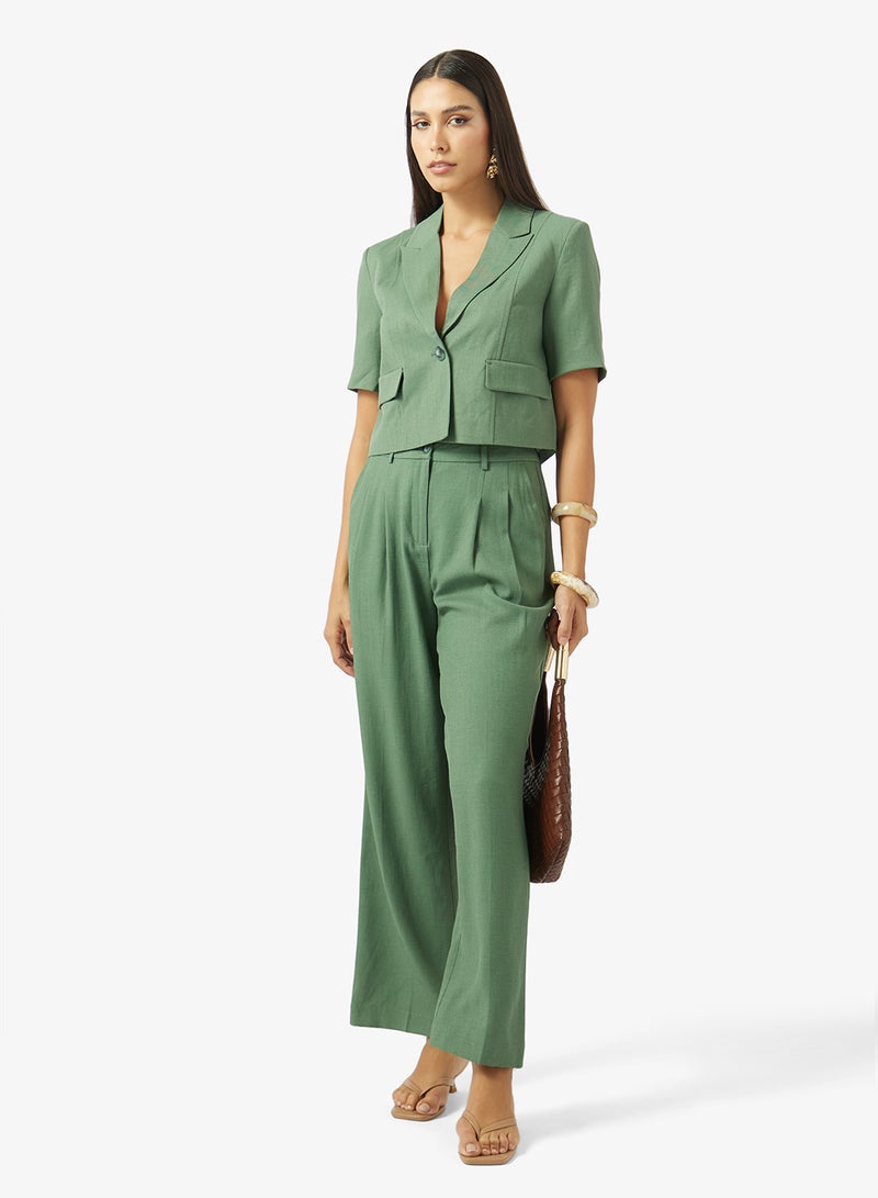VERO MODA Casual Short Sleeve Fitted Blazer - Image 4