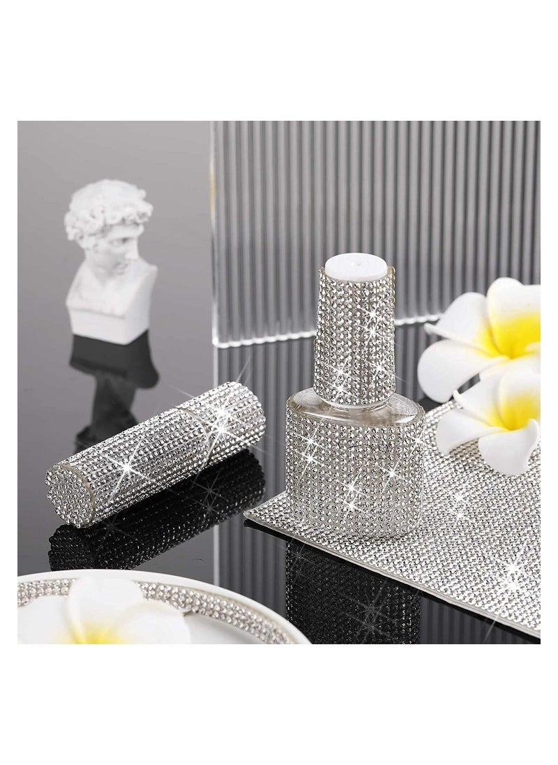 Rhinestones Sticker Sheet Crystal Self-Adhesive Bling Resin Glitter Rhinestone Sticker for Crafts Shoe Clothes DIY Home Decor Crystal Stickers for Makeup Table Phone Party Decor (9.4" x 15.8") - Image 4