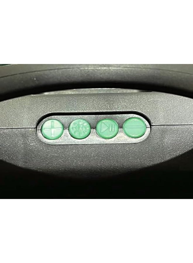 توب مكبر صوت بلوتوث لاسلكي محمول TOP T304 مع صوت جهير قوي وإضاءة LED، بقوة 8 واط، وبطارية 800 مللي أمبير، ومنفذي USB (أسود وأخضر) - Image 3