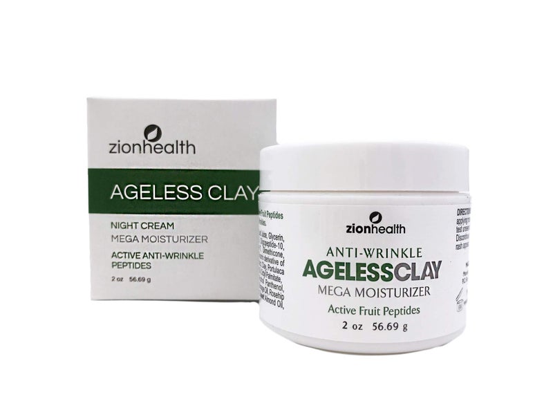 Adama Minerals Ageless Clay Anti Wrinkle Cream Zion Health 2 oz Cream