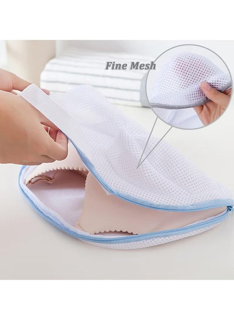 Geustos Bra Wash Bags for Laundry, 3Pcs Lingerie Mesh Bag Set for Washing Machine with Zipper for Women Laundry Storage Washing Delicates (A to C Cups) - Image 4
