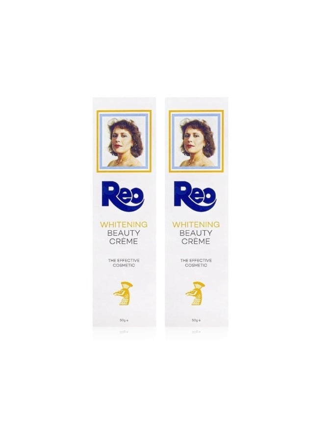 Reo Whitening Beauty Cream (50g) - Advanced Formula for Dark Spot Correction & Hyperpigmentation (Pack of 2 Value Bundle) - Image 1