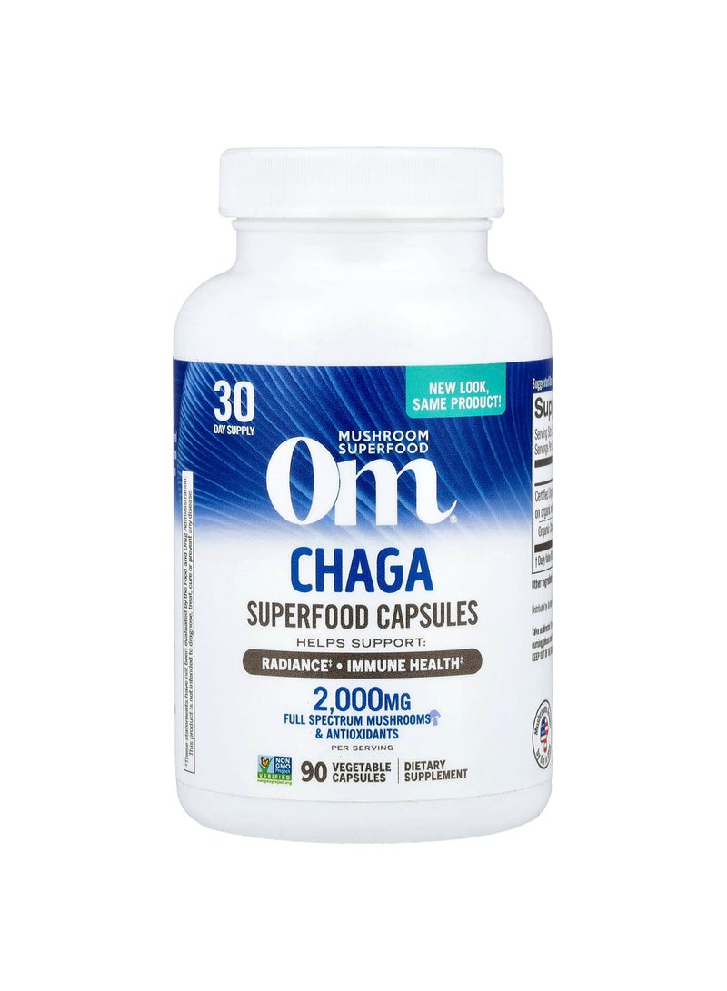 Chaga, 90 Vegetable Capsules (666 mg per Capsule )